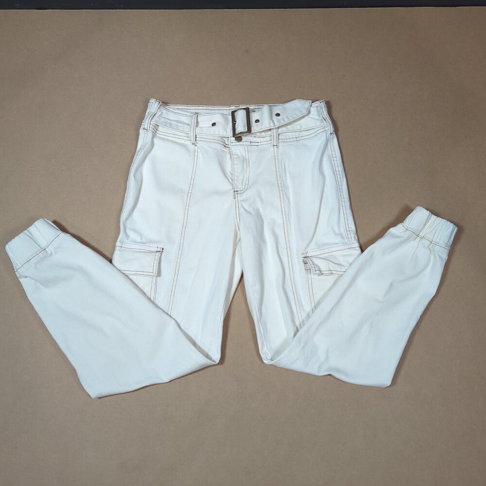 Almost Famous White Cargo Pants  Size M